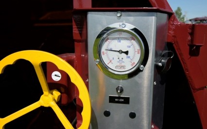 Adjusting Wheel, Control Panel & Brake Pressure Gauge